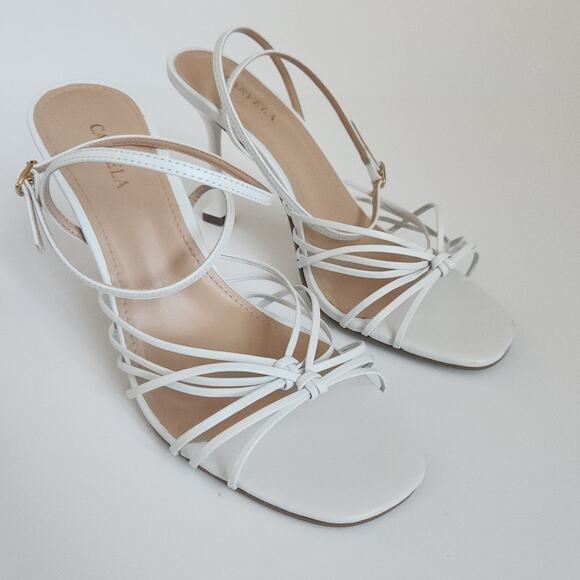 Carvela Leather Open Toe Heels - Picture 9 of 13